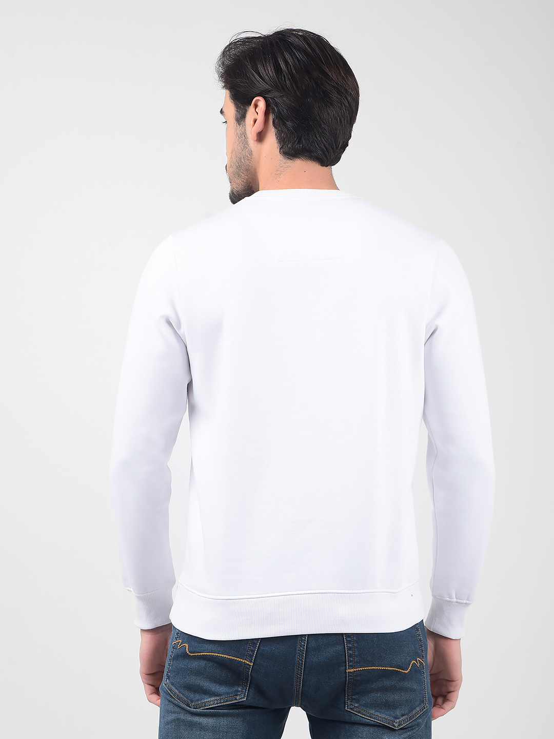 Numero Uno Men Typography White Sweat Shirt